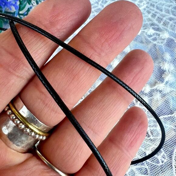 Genuine Fluorite & Lapis Lazuli Goddess Pendant Sterling Articulating Bail - Picture 7 of 10